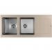 Мойка кухонная прямоугольная Флорентина (Florentina) Комби 1160 Песочная (21.415.E1160.107)