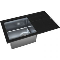 Мойка кухонная прямоугольная Флорентина (Florentina) Комби 780 Антрацит (21.395.D0780.302)