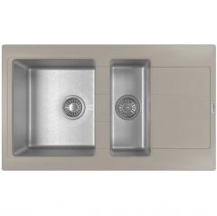 Мойка кухонная прямоугольная Флорентина (Florentina) Комби 860К Грей (21.410.D0860.305)