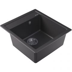 Мойка кухонная прямоугольная Флорентина (Florentina) Липси 460 Черная (20.280.B0460.102)