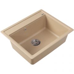 Мойка кухонная прямоугольная Флорентина (Florentina) Липси 600 Бежевая (20.120.D0600.104)