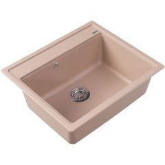 Мойка кухонная прямоугольная Флорентина (Florentina) Липси 600 Песочная (20.120.D0600.107)