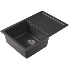 Мойка кухонная прямоугольная Флорентина (Florentina) Липси 760 Черная (20.160.D0760.102)
