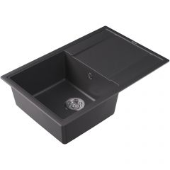 Мойка кухонная прямоугольная Флорентина (Florentina) Липси 780 Черная (20.270.C0780.102)