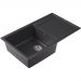 Мойка кухонная прямоугольная Флорентина (Florentina) Липси 860 Черная (20.130.D0860.102)