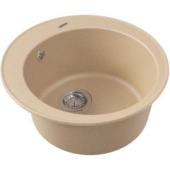 Мойка кухонная округлая Флорентина (Florentina) Никосия Бежевая (20.135.B0510.104)