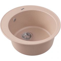 Мойка кухонная округлая Флорентина (Florentina) Никосия Песочная (20.135.B0510.107)