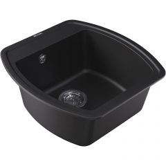 Мойка кухонная прямоугольная Флорентина (Florentina) Нире 480 Антрацит (20.190.B0480.302)