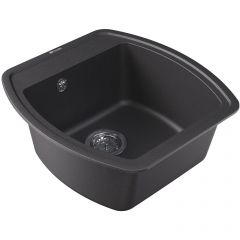 Мойка кухонная прямоугольная Флорентина (Florentina) Нире 480 Черная (20.190.B0480.102)