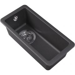 Чаша для мойки прямоугольная Флорентина (Florentina) Вега 160 Черная (22.300.00160.102)