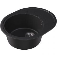 Мойка кухонная округлая Флорентина (Florentina) Родос 620 Антрацит (20.245.B0620.302)