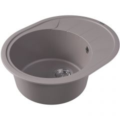 Мойка кухонная округлая Флорентина (Florentina) Родос 620 Грей (20.245.B0620.305)