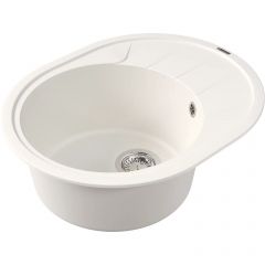 Мойка кухонная округлая Флорентина (Florentina) Родос 620 Жасмин (20.245.B0620.201)