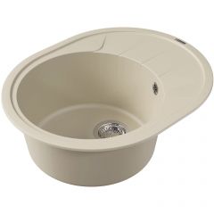 Мойка кухонная округлая Флорентина (Florentina) Родос 620 Шампань (20.245.B0620.202)