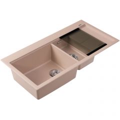 Мойка кухонная прямоугольная Флорентина (Florentina) Россана Песочная (20.335.E1000.107)