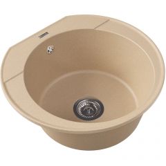 Мойка кухонная округлая Флорентина (Florentina) Эльба Бежевая (20.145.C0555.104)