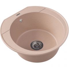 Мойка кухонная округлая Флорентина (Florentina) Эльба Песочная (20.145.C0555.107)
