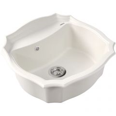 Мойка кухонная овальная Флорентина (Florentina) Эмилия 640 Жасмин (20.355.D0640.201)