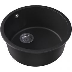Мойка кухонная округлая Флорентина (Florentina) Вега Зеро Антрацит (22.425.D0440.302)