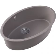 Мойка кухонная овальная Флорентина (Florentina) Вега Овал Грей (22.430.E0650.305)