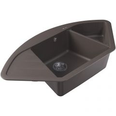 Мойка кухонная Угловая Флорентина (Florentina) Веста Серый шелк (20.285.E1005.307)