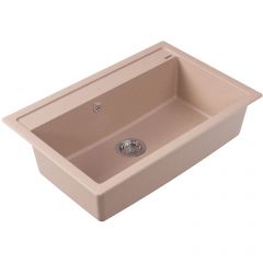Мойка кухонная прямоугольная Флорентина (Florentina) Липси 770 Песочный (20.440.E0770.107)