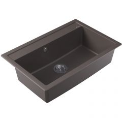 Мойка кухонная прямоугольная Флорентина (Florentina) Липси 770 Серый шелк (20.440.E0770.307)