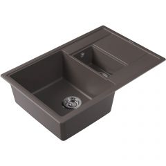 Мойка кухонная прямоугольная Флорентина (Florentina) Липси 780К Серый шелк (20.250.D0780.307)