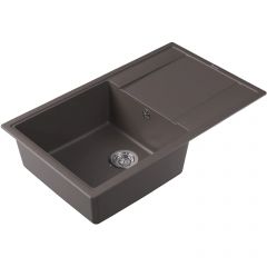 Мойка кухонная прямоугольная Флорентина (Florentina) Липси 860 Серый шелк (20.130.D0860.307)