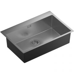 Мойка кухонная прямоугольная Флорентина (Florentina) Логика-НМ Сатинированная (LHM.750.510.B.10.S.10)