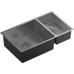 Мойка кухонная прямоугольная Флорентина (Florentina) Оптима-HM Сатинированная (OHM.460/220.400.B.20.S.10)