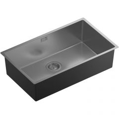Мойка кухонная прямоугольная Флорентина (Florentina) Оптима-HM Сатинированная (OHM.700.400.B.10.S.10)
