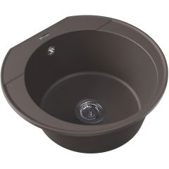 Мойка кухонная округлая Флорентина (Florentina) Эльба Серый шелк (20.145.C0555.307)