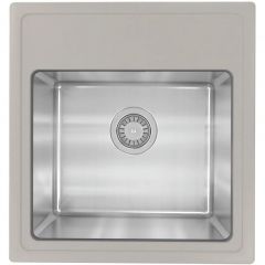 Мойка кухонная Прямоугольная Florentina (Флорентина) Комби 480 Грей (21.455.B0480.305)
