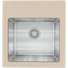 Мойка кухонная Прямоугольная Florentina (Флорентина) Комби 480 Песочный (21.455.B0480.107)