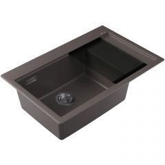 Мойка кухонная прямоугольная Florentina (Флорентина) Россана 780 Серый шелк (20.500.C0780.307)