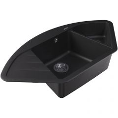Мойка кухонная угловая Флорентина (Florentina) Веста Антрацит (20.285.E1005.302)