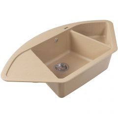 Мойка кухонная угловая Флорентина (Florentina) Веста Бежевая (20.285.E1005.104)