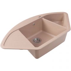 Мойка кухонная угловая Флорентина (Florentina) Веста Песочная (20.285.E1005.107)