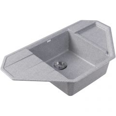 Мойка кухонная угловая Bamboo (Бамбу) Крона 910 Серый (29.040.D0910.408)