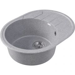 Мойка кухонная овальная Bamboo (Бамбу) Лиана 620 Серый (29.020.B0620.408)