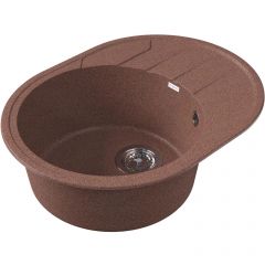 Мойка кухонная овальная Bamboo (Бамбу) Лиана 620 Терракота (29.020.B0620.406)