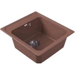 Мойка кухонная квадратная Bamboo (Бамбу) Кардинал 450 Терракота (29.030.B0450.406)