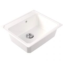 Мойка кухонная прямоугольная Bamboo (Бамбу) Кардинал 570 Белый (29.030.D0570.401)