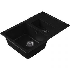 Мойка кухонная прямоугольная Bamboo (Бамбу) Кардинал 760К Черный (29.035.D0760.407)