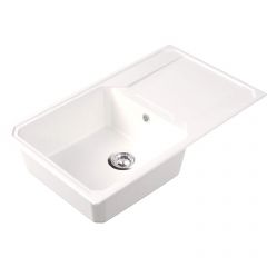 Мойка кухонная прямоугольная Bamboo (Бамбу) Кардинал 840 Белый (29.030.D0840.401)