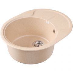 Мойка кухонная овальная Dr. gans (Др. Ганс) Берта 620 Латте (25.040.B0620.403)