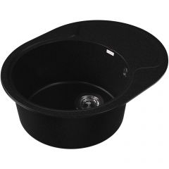 Мойка кухонная овальная Dr. gans (Др. Ганс) Берта 620 Черный (25.040.B0620.407)