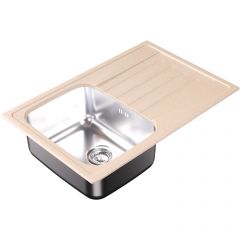 Мойка кухонная прямоугольная Dr. gans (Др. Ганс) Дуэт 760 Латте (26.120.B0760.403)