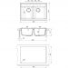 Мойка кухонная прямоугольная Dr. Gans (Др. Ганс) Астра (Astra) 780 Дюна (25.060.E0780.402)